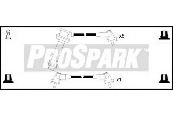 Комплект проводов зажигания STANDARD OES771