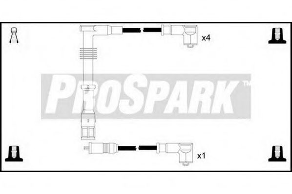 Комплект проводов зажигания STANDARD OES828