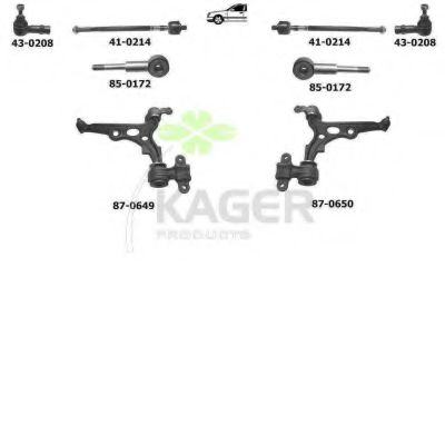 Подвеска колеса KAGER 800030
