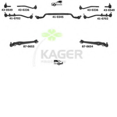 Подвеска колеса KAGER 801090