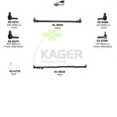 Подвеска колеса KAGER 801230
