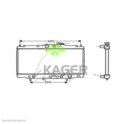 Радиатор, охлаждение двигателя PAPE 10281