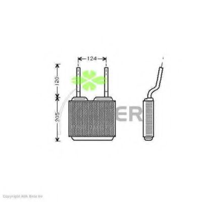 Теплообменник, отопление салона KAGER 32-0079