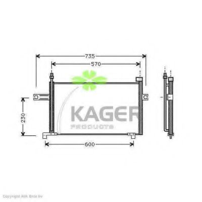 Конденсатор, кондиционер KAGER 94-5082