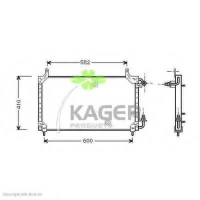 Конденсатор, кондиционер KAGER 94-5096