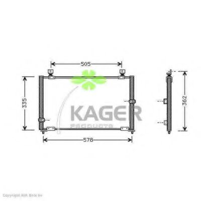 Конденсатор, кондиционер KAGER 94-5167