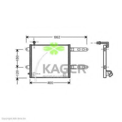 Конденсатор, кондиционер KAGER 94-5400