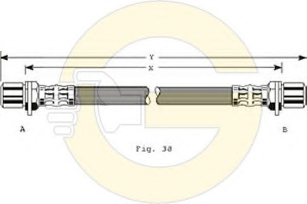 Тормозной шланг GIRLING 9001111