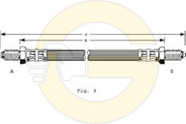 Тормозной шланг GIRLING 9003119
