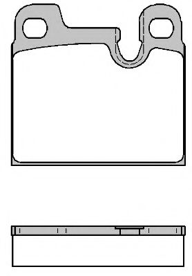 Комплект тормозных колодок, дисковый тормоз KAWE 0015 00