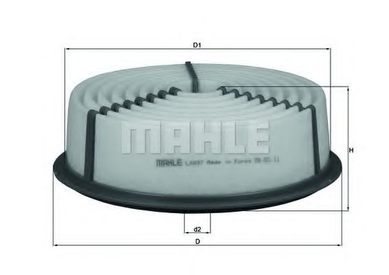 Воздушный фильтр MAHLE ORIGINAL LX 837