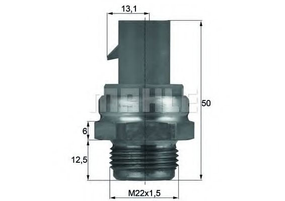 Термовыключатель, вентилятор радиатора MAHLE ORIGINAL TSW 14D