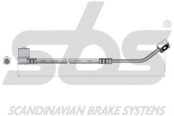 Тормозной шланг sbs 1330859313