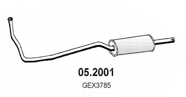 Предглушитель выхлопных газов WALKER 05500