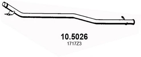 Труба выхлопного газа ASSO 10.5026