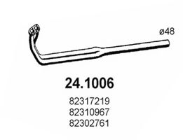 Труба выхлопного газа ASSO 24.1006