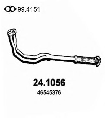Труба выхлопного газа ASSO 24.1056