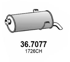 Глушитель выхлопных газов конечный ASSO 36.7077