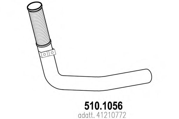 Труба выхлопного газа ASSO 510.1056