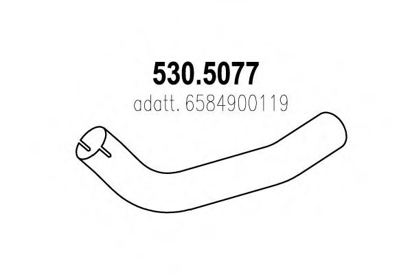 Труба выхлопного газа ASSO 530.5077