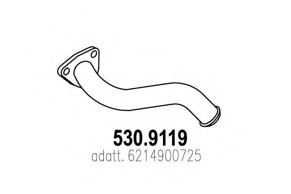 Труба выхлопного газа ASSO 530.9119