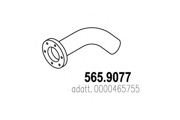 Труба выхлопного газа ASSO 565.9077