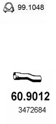 Труба выхлопного газа ASSO 60.9012