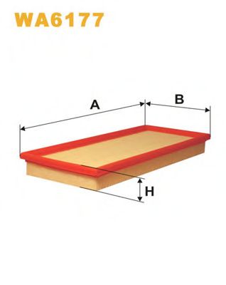 Воздушный фильтр WIX FILTERS WA6177