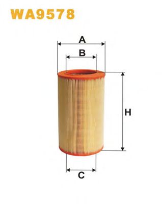 Воздушный фильтр WIX FILTERS WA9578