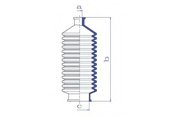 Пыльник, рулевое управление DA SILVA K5157