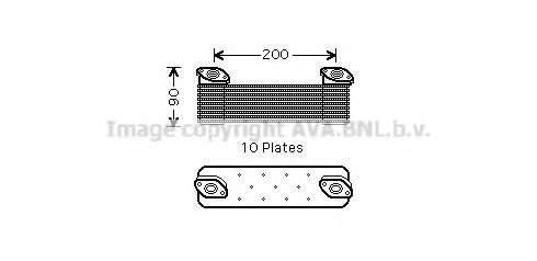 масляный радиатор, двигательное масло PRASCO ME3212