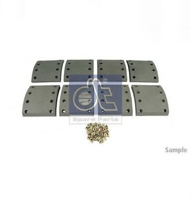 Комплект тормозных башмаков, барабанные тормоза DT 396805