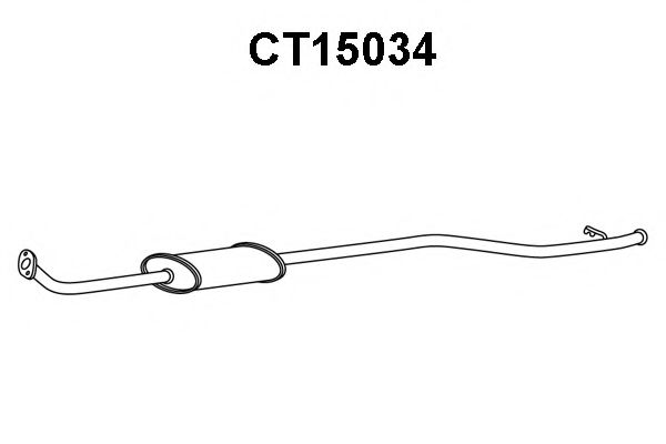 Предглушитель выхлопных газов VENEPORTE CT15034