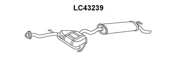 Глушитель выхлопных газов конечный VENEPORTE LC43239