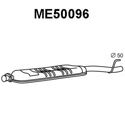 Средний глушитель выхлопных газов VENEPORTE ME50096
