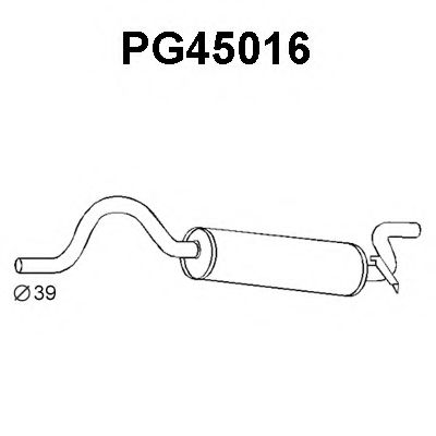 Глушитель выхлопных газов конечный BOSAL 283621