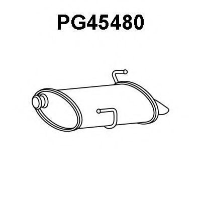 Глушитель выхлопных газов конечный VENEPORTE PG45480