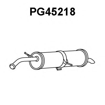 Глушитель выхлопных газов конечный VENEPORTE PG45218