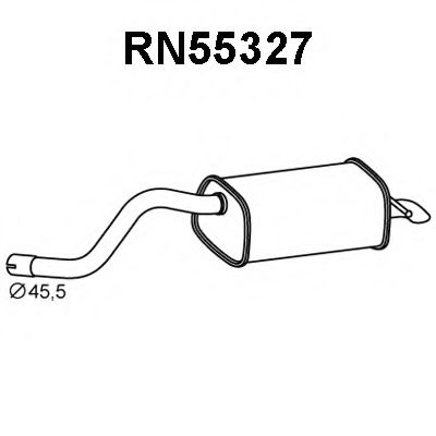 Глушитель выхлопных газов конечный VENEPORTE RN55327