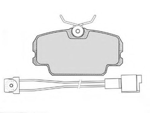 Комплект тормозных колодок, дисковый тормоз RAICAM RA.0297.1