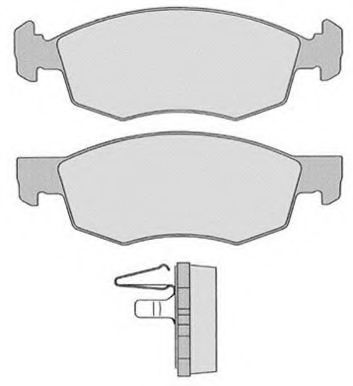 Комплект тормозных колодок, дисковый тормоз RAICAM RA.0704.0