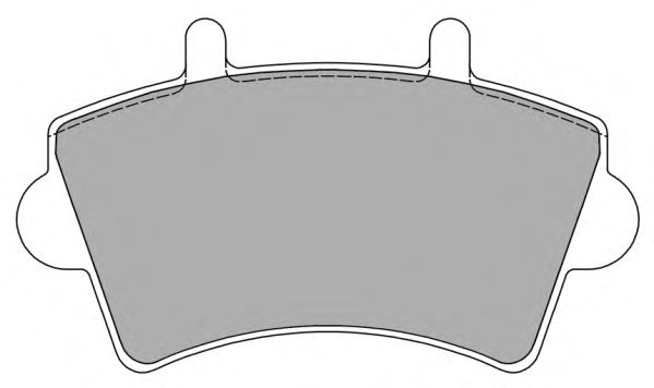 Комплект тормозных колодок, дисковый тормоз FREMAX FBP-1224