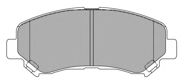 Комплект тормозных колодок, дисковый тормоз FREMAX FBP-1585