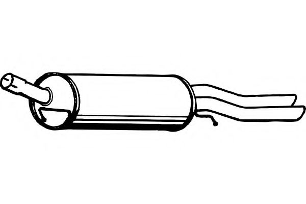 Глушитель выхлопных газов конечный FENNO P1315