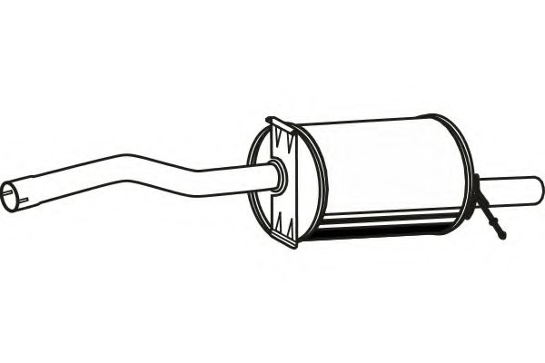 Глушитель выхлопных газов конечный FENNO 1935