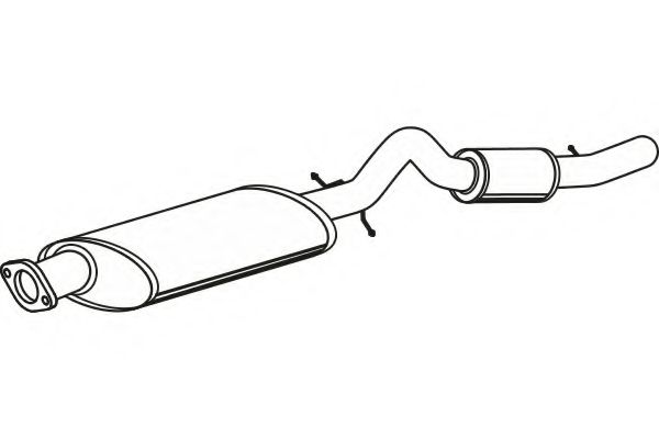 Глушитель выхлопных газов конечный FENNO P2018