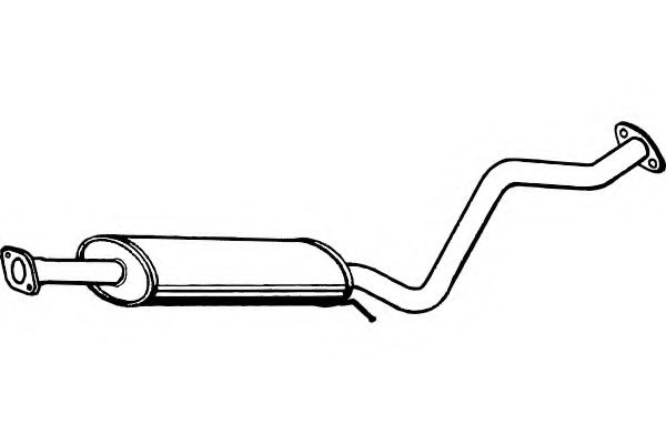 Средний глушитель выхлопных газов FENNO 2981