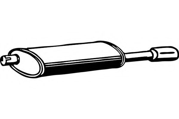 Глушитель выхлопных газов конечный FENNO 4473