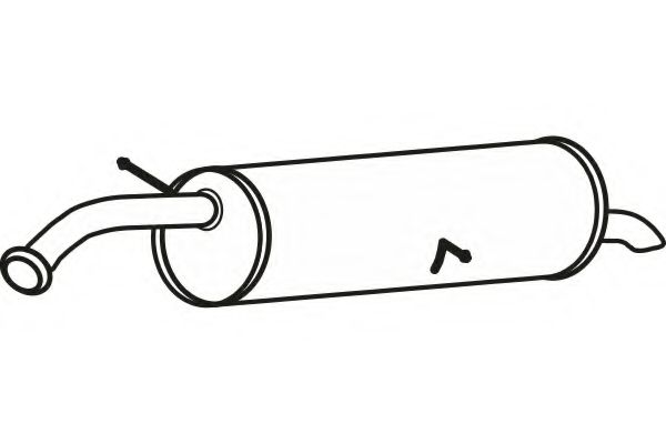 Глушитель выхлопных газов конечный FENNO 4683