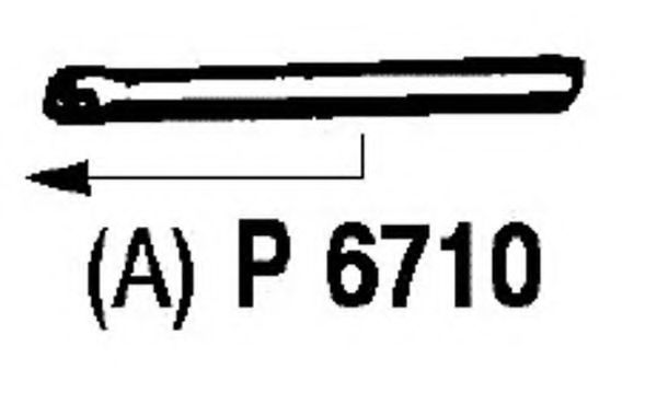 Труба выхлопного газа FENNO P6710